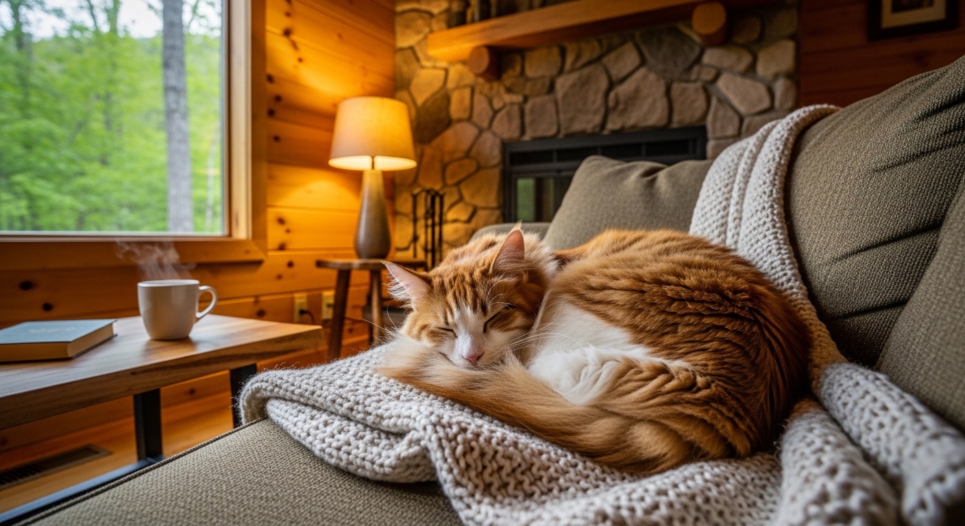 Dog enjoying mountain views